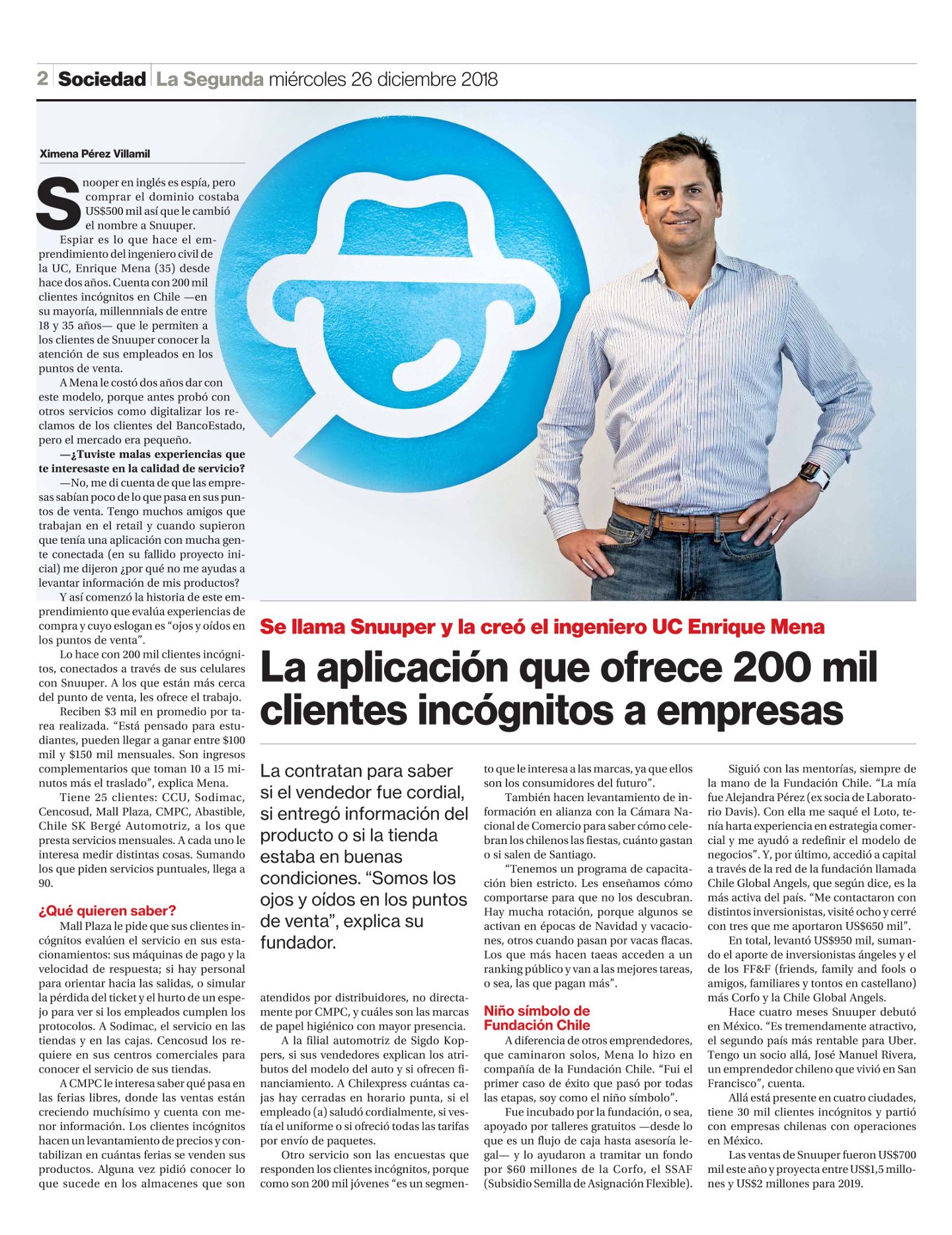 clientes incógnitos